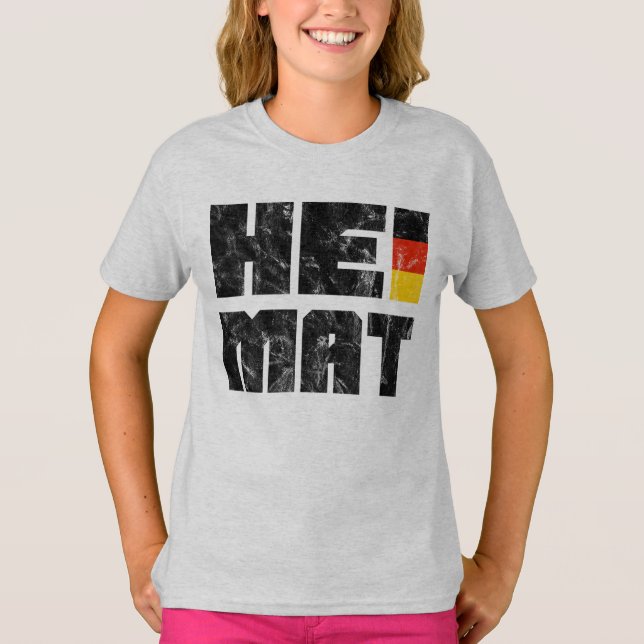 Heimat, tysk, Tyskland Hemland T Shirt (Framsida)