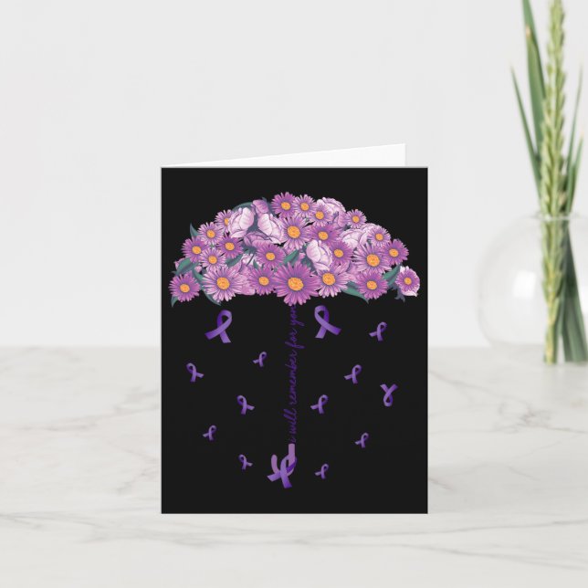 Heimerheimer Awareness Flower Umbrella I kommer at Kort (Framsida)