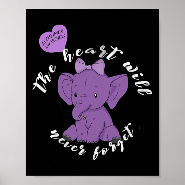 Heimerheimer Awareness Month I Endheimer Lila Ri Poster (Framsidan)