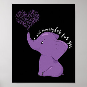 Heimerheimer Awareness Month I Endheimer Lila Ri Poster