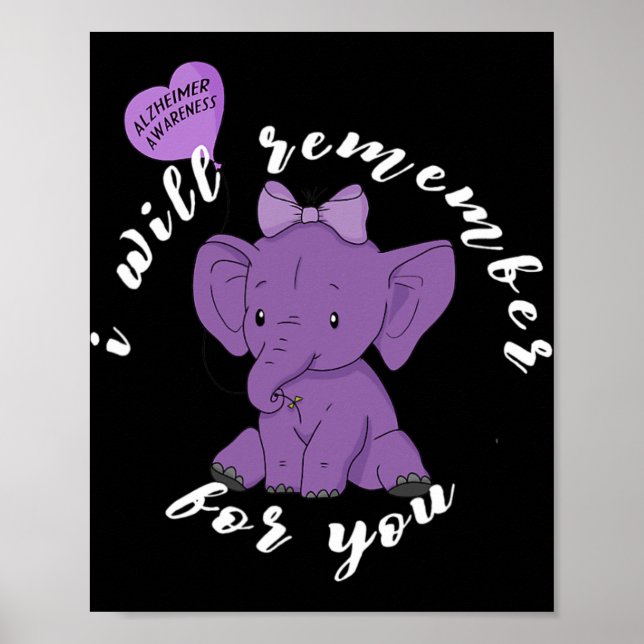 Heimerheimer Awareness Month I Endheimer Lila Ri Poster (Framsidan)