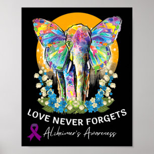 Heimerheimer Elephant Kärlek Förfalskar aldrig Hei Poster