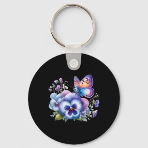 Heimerheimer Viola Blommigt Pansy Dementi Heimerhe Nyckelring