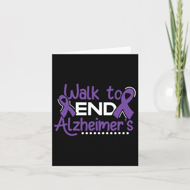 Heimerheimer Walk Dementia Warrior Lila Ribbon A Kort (Framsida)