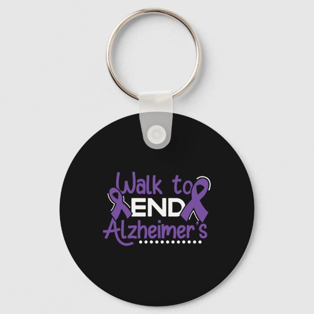 Heimerheimer Walk Dementia Warrior Lila Ribbon A Nyckelring (Framsida)