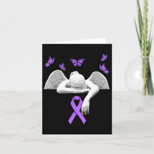 Heimerheimers medvetandegörande Angel Lila Ribbon Kort