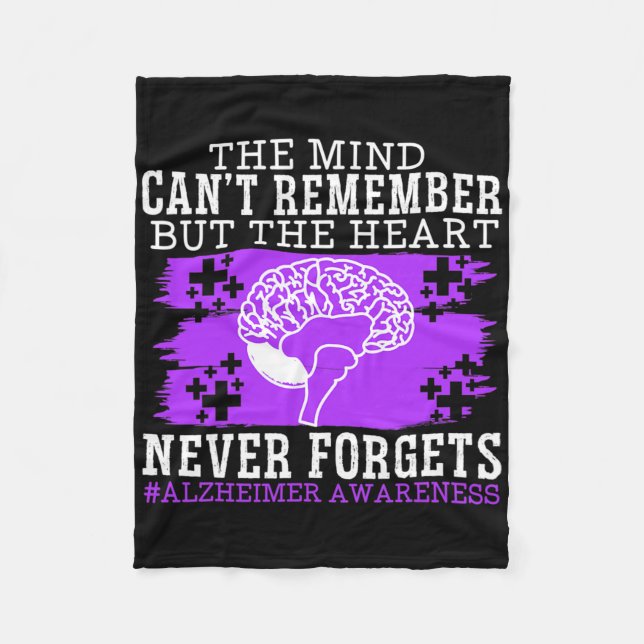 Heimerheimers medvetenhet Dementia Distress Fleecefilt (Framsidan)