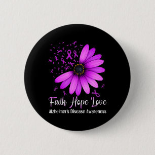 Heimerheimers sjukdom Awareness Faith Hope Kärlek  Knapp