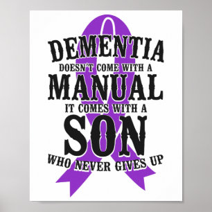 Heimerheimers stöd för demensmedvetenhet Pappa Mam Poster