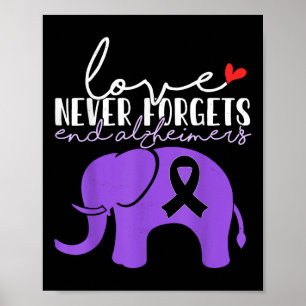 Heimers Awareness Kärlek förfalskar aldrig slutvär Poster