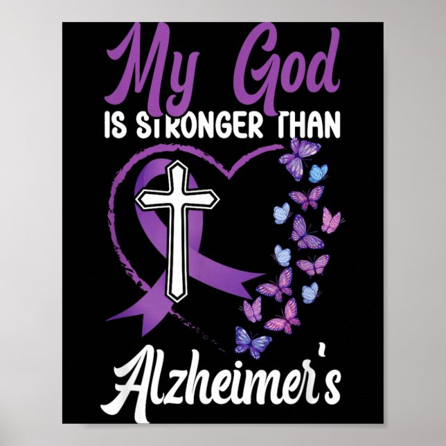Heimers stöd för demensmedvetenhet tro gud poster (Framsidan)