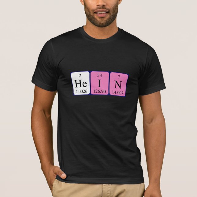 Hein Periodisk skjorta bord namn T-shirt (Framsida)