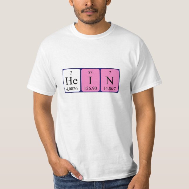 Hein Periodisk skjorta bord namn Tee Shirt (Framsida)
