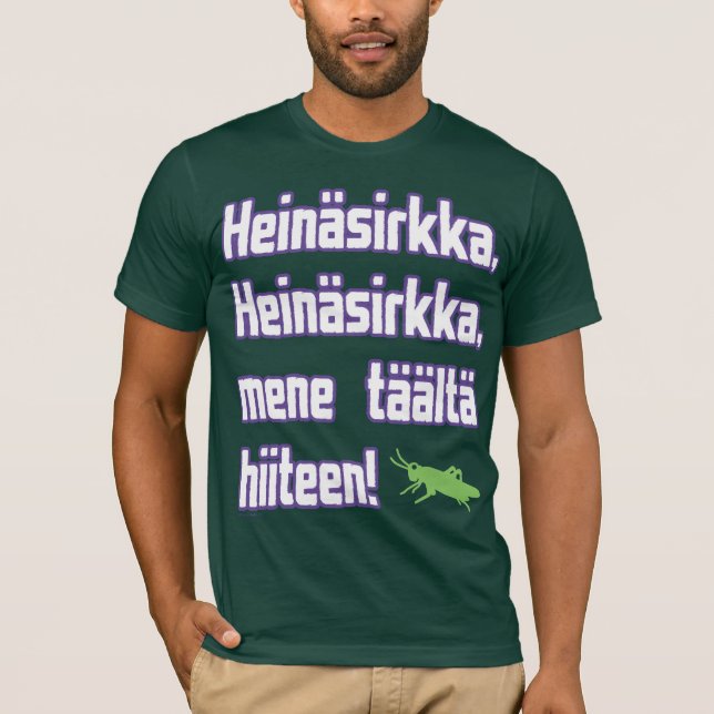 Heinasirkka - mörk tee (Framsida)