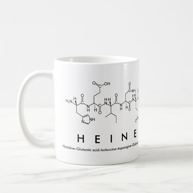 Heine peptide namn mugg (Vänster)