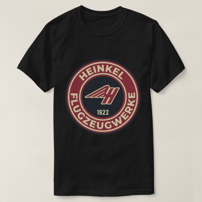 Heinkel Flugzeugwerke - Round Logotyp Sticker.png T Shirt (Design framsida)