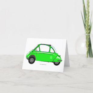 Heinkel Trogan bubblar bilhälsningkortet Tack Kort