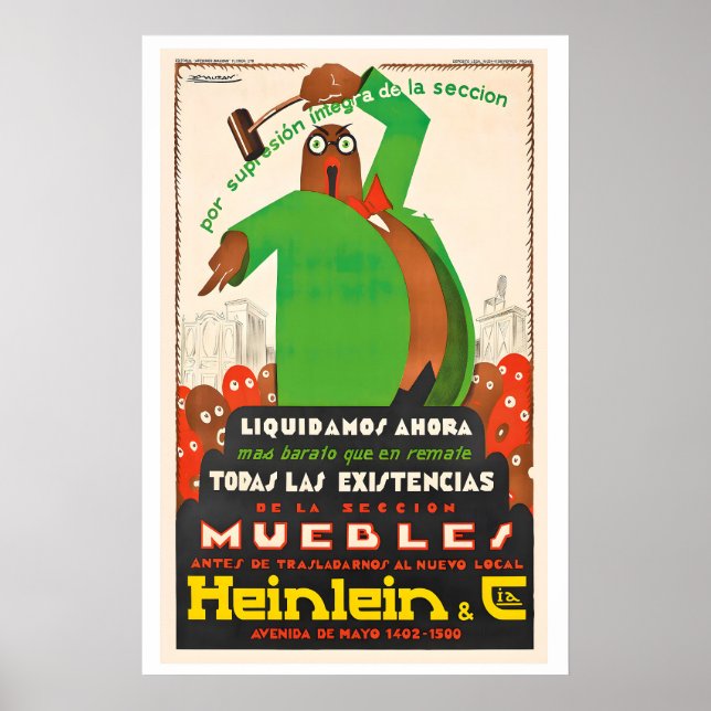 Heinlein & Cia Vintage Advertising Poster by (Framsidan)