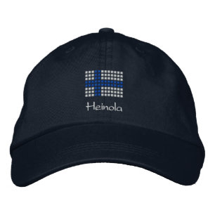 Heinola hattu - Finska Flagga Hat Broderad Keps