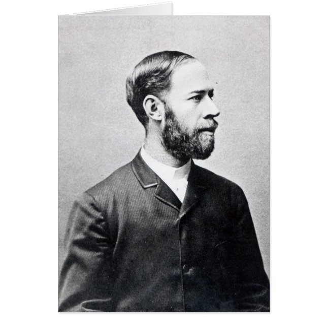 Heinrich Rudolph Hertz Hälsningskort (Framsidan)