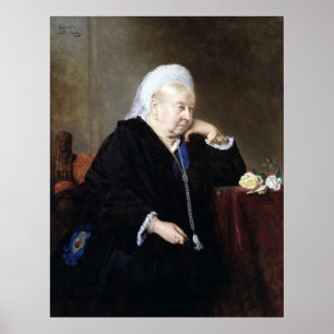 Heinrich von Angeli Göra till drottning Victoria Poster