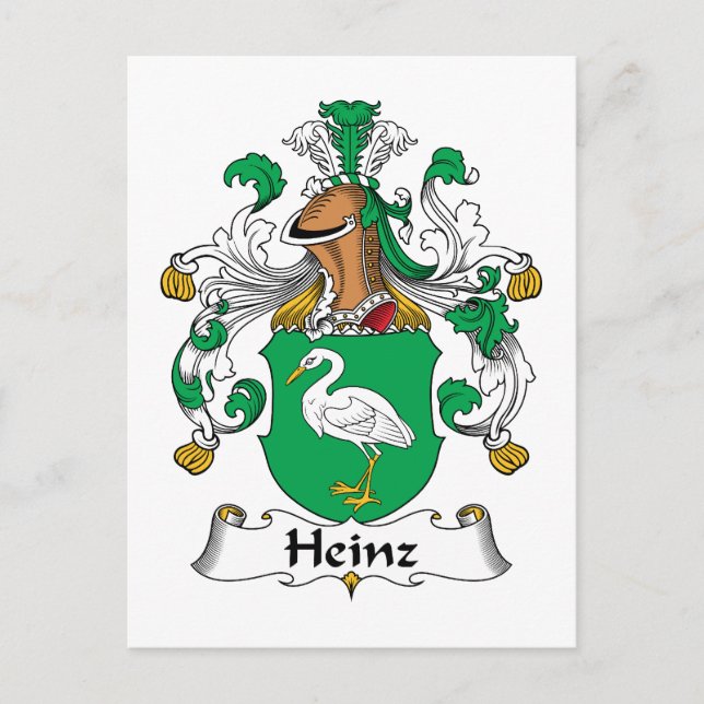 Heinz Family Crest Vykort (Framsida)
