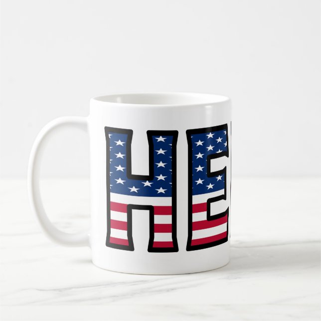 Heinz Name Vorname USA styled Tasse Kaffeetasse Kaffemugg (Vänster)