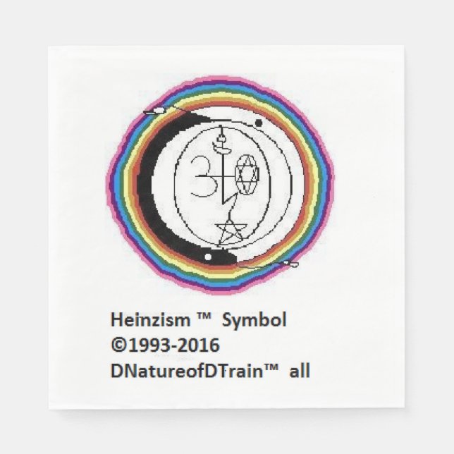 Heinzism logotyp napkins pappersservett (Framsidan)