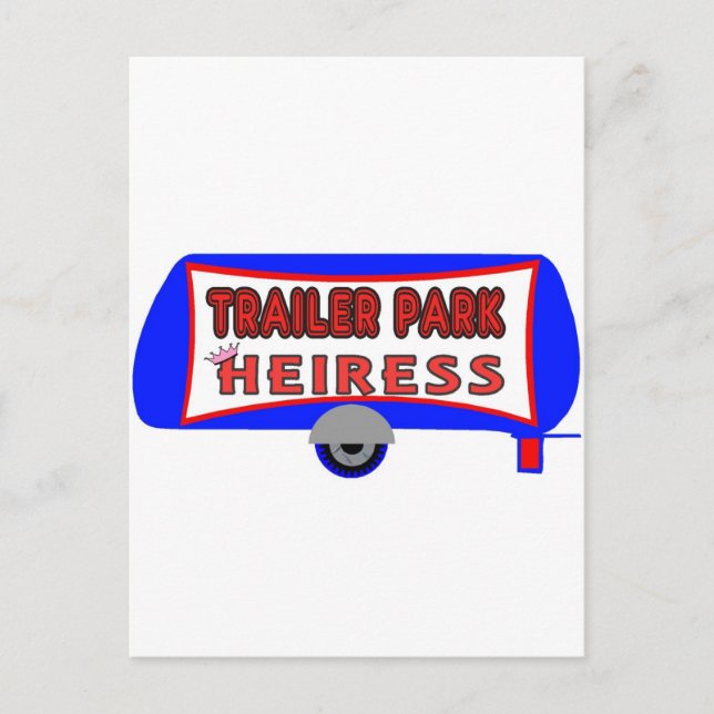 Heiress från Trailer Park Vykort (Framsida)
