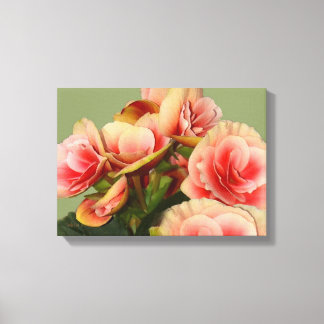 Heirloom Begonias 2 Canvastryck