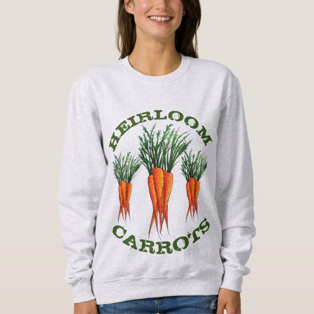 Heirloom Carrots Vegetable Veggie Garden  T Shirt (Framsida)