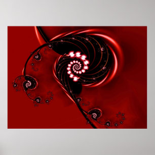 Heirloom Cute Abstrakt Nature Mönster Poster