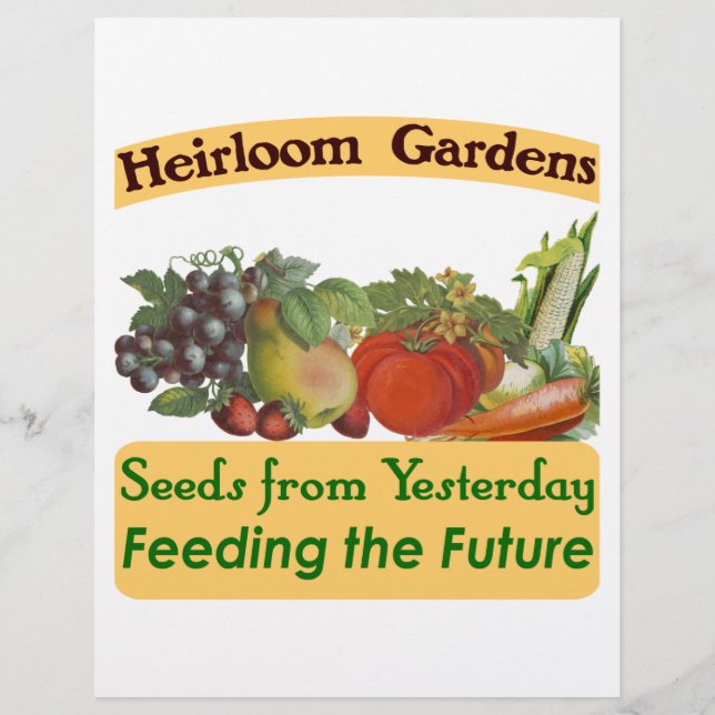 Heirloom Gardener Anpassningsbar Flyer (Framsidan)