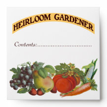Heirloom Gardener Anpassningsbar Seed Saver Kuvert