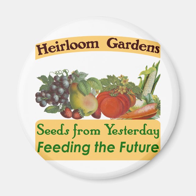 Heirloom Gardens Grönt Say Magnet (Framsidan)