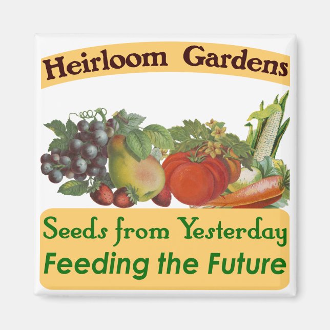 Heirloom Gardens Grönt Say Magnet (Framsidan)