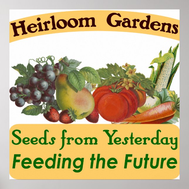 Heirloom Gardens Seed Saver Poster (Framsidan)