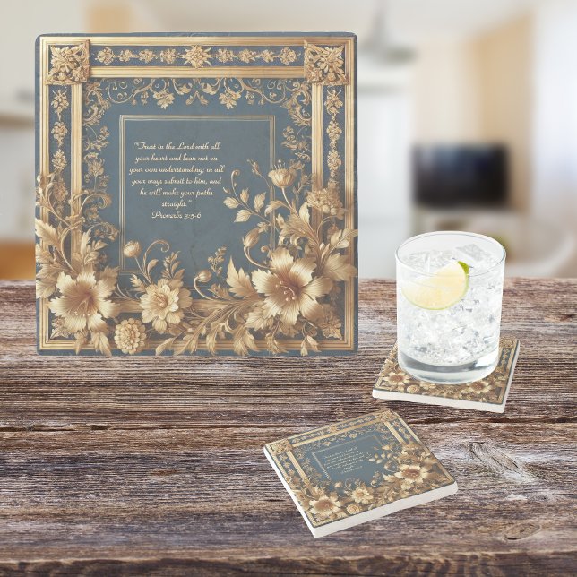- Heirloom Grace Bible Verse Ceramic Tile Stenunderlägg (Skapare uppladdad)