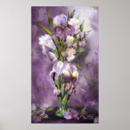 Heirloom Iris i Iris Vas Art Poster/skriver ut Poster