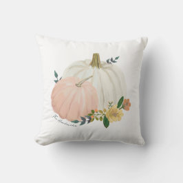 Heirloom Pumpkin med familjen Namn Kudde