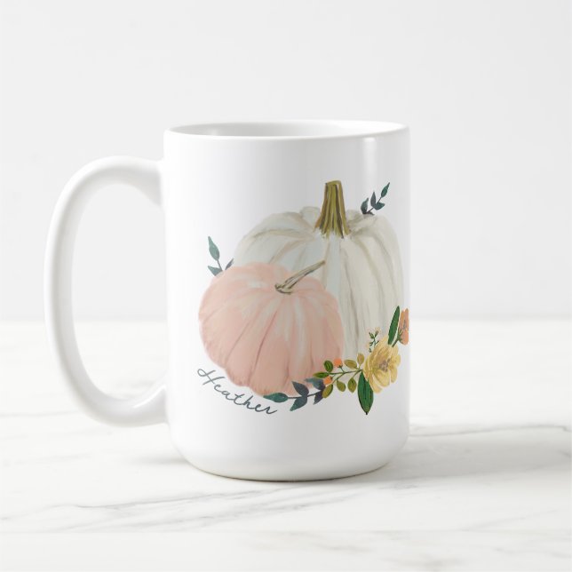 Heirloom Pumpkin med Namn Kaffemugg (Vänster)