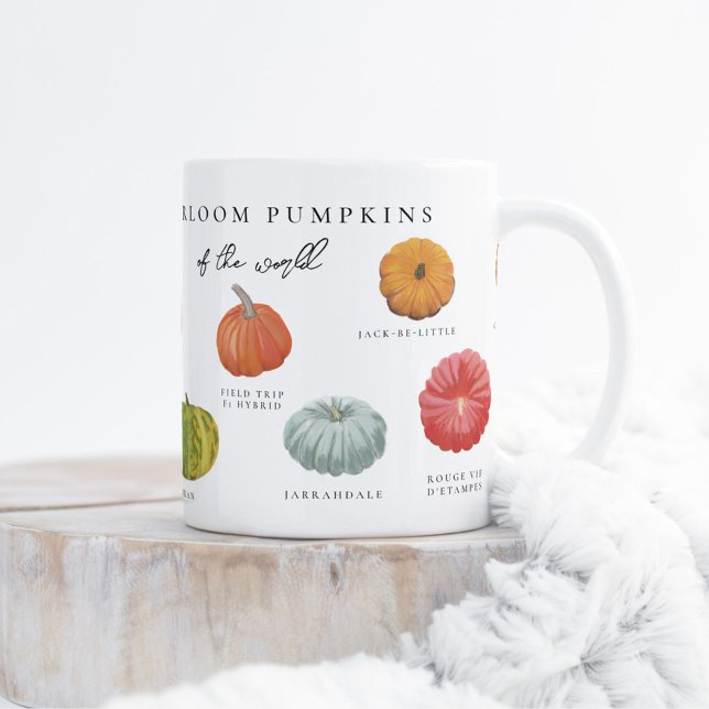 Heirloom Pumpkins Två-Tonad Mugg (Skapare uppladdad)