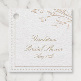 Heirloom Rococo Bridal Shower Gåvor Etiketter