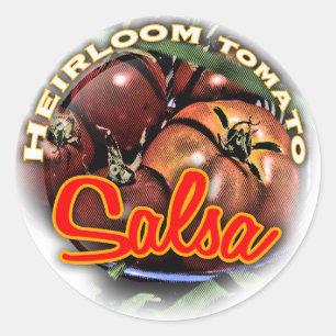 Heirloom Salsa Runt Klistermärke
