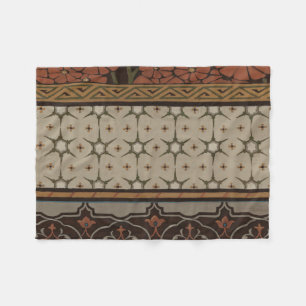 Heirloom Textil med dekorativ Mönster Fleecefilt