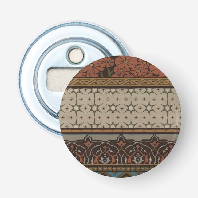 Heirloom Textile med dekorativ Mönster Flasköppnare (Framsidan)