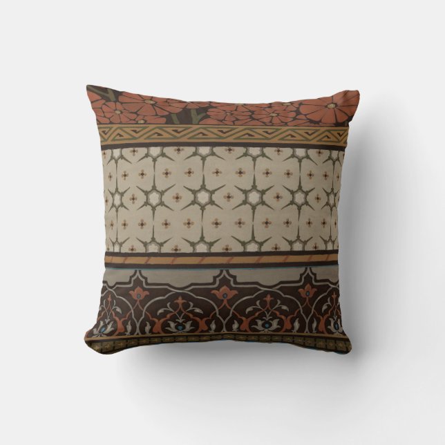Heirloom Textile med dekorativ Mönster Kudde (Framsida)