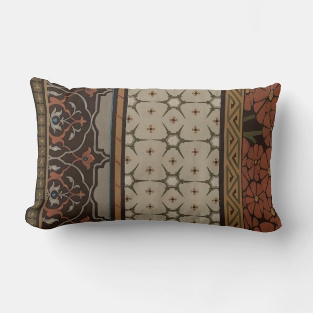 Heirloom Textile med dekorativ Mönster Lumbarkudde (Framsida)