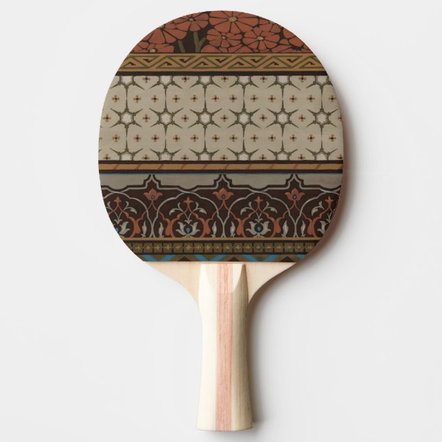 Heirloom Textile med dekorativ Mönster Pingisracket (Framsidan)