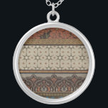 Heirloom Textile med dekorativ Mönster Silverpläterat Halsband<br><div class="desc">Skriv ut en dekorativ arvsmassa senast i juni Erica Vess. Har blommönster på en brant bakgrund. Om du gillar jordtoner och blommor så är det ditt köp!</div>